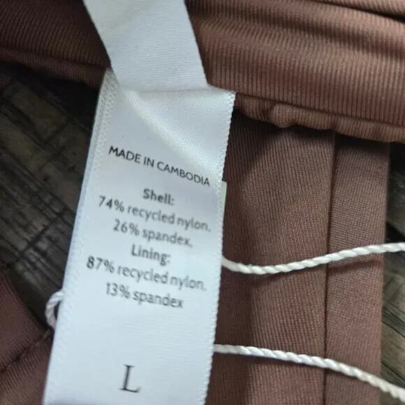 NWT Andie Swim The Scala Top Strapless Bandeau V Wire Bikini Top L Espresso - Picture 10 of 15